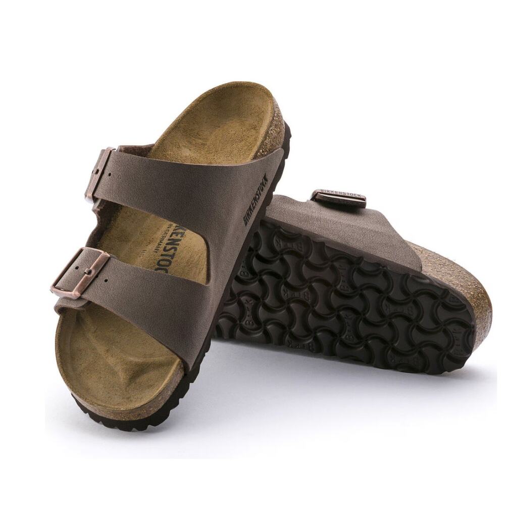 Birkenstock Arizona Birkibuc Sandals Mocha Size W's 7 / M's 5